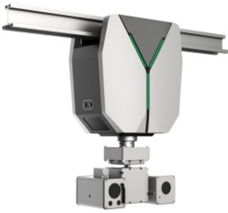 Rail suspension inspection robot system